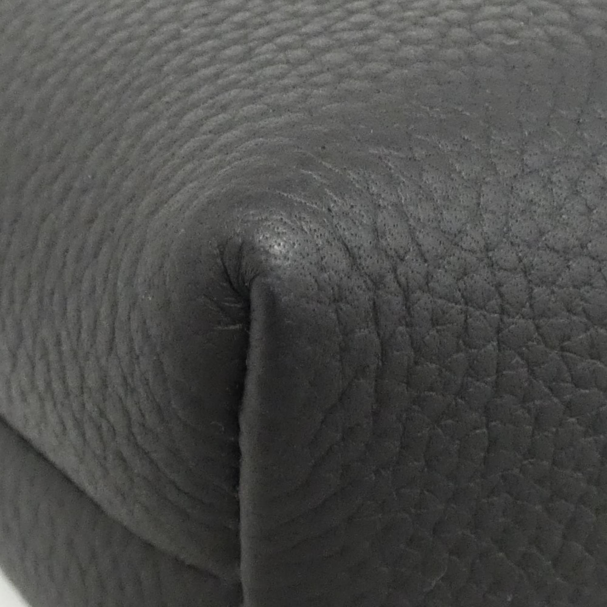 Louis Vuitton Black Khaki Coated Canvas Shoulder Bag