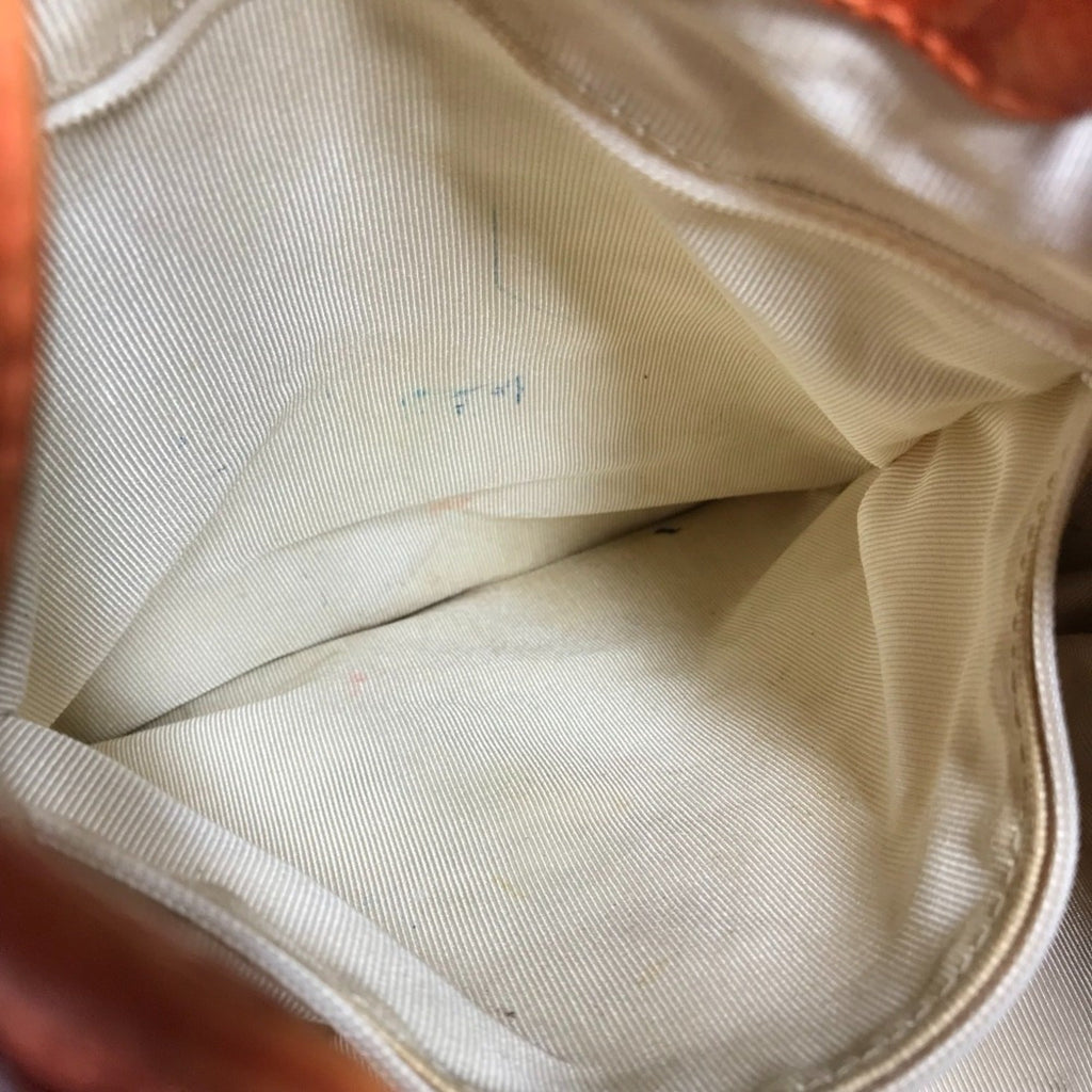 Chanel Orange Caviar Leather Backpack Shoulder Bag