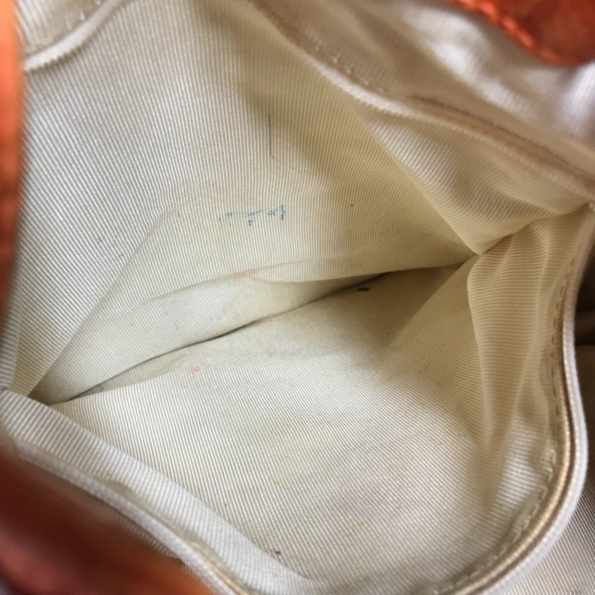 Chanel Orange Caviar Leather Backpack Shoulder Bag