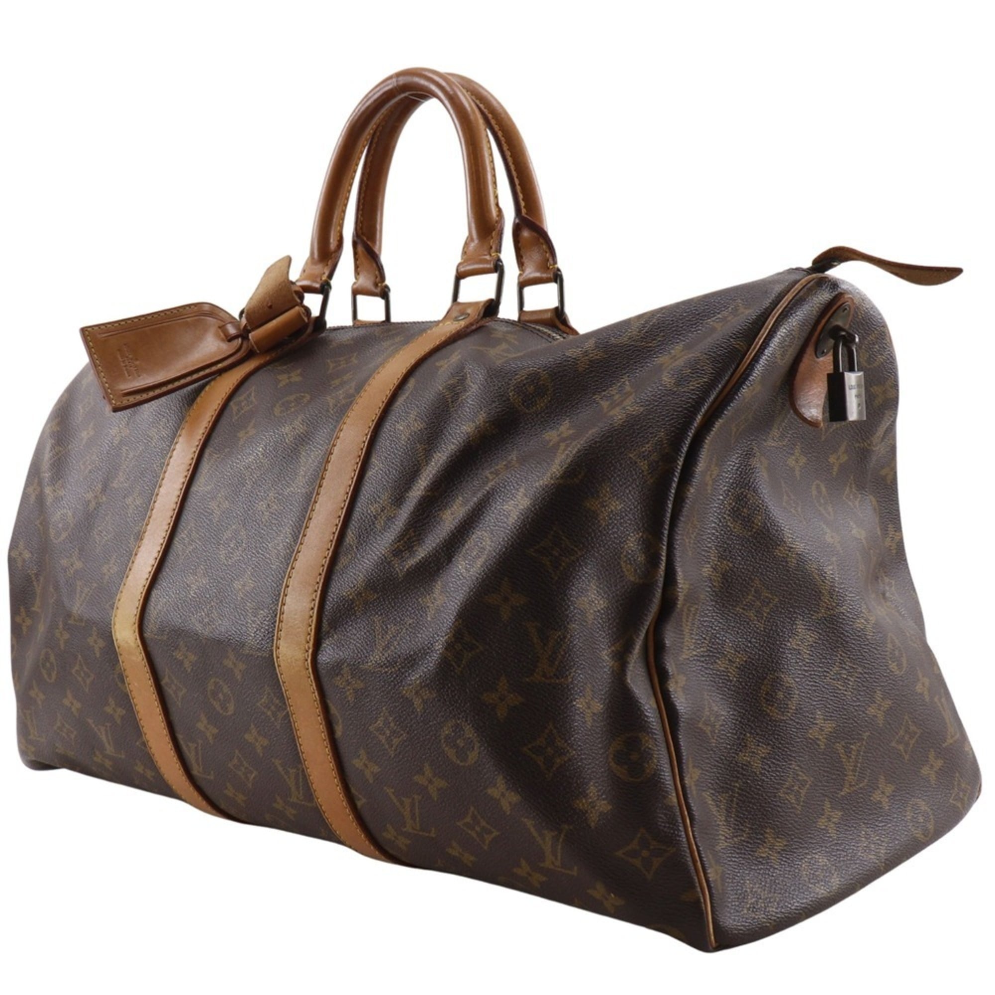 Louis Vuitton Brown Monogram Canvas Boston Bag