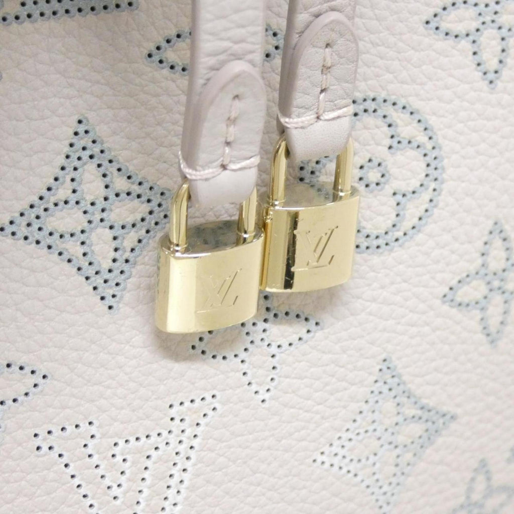 Louis Vuitton Gray Leather Shoulder Bag