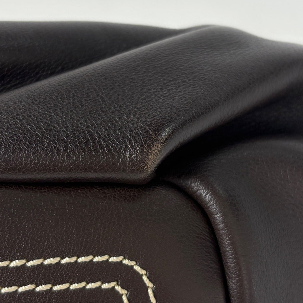 Celine Dark Brown Leather Handbag