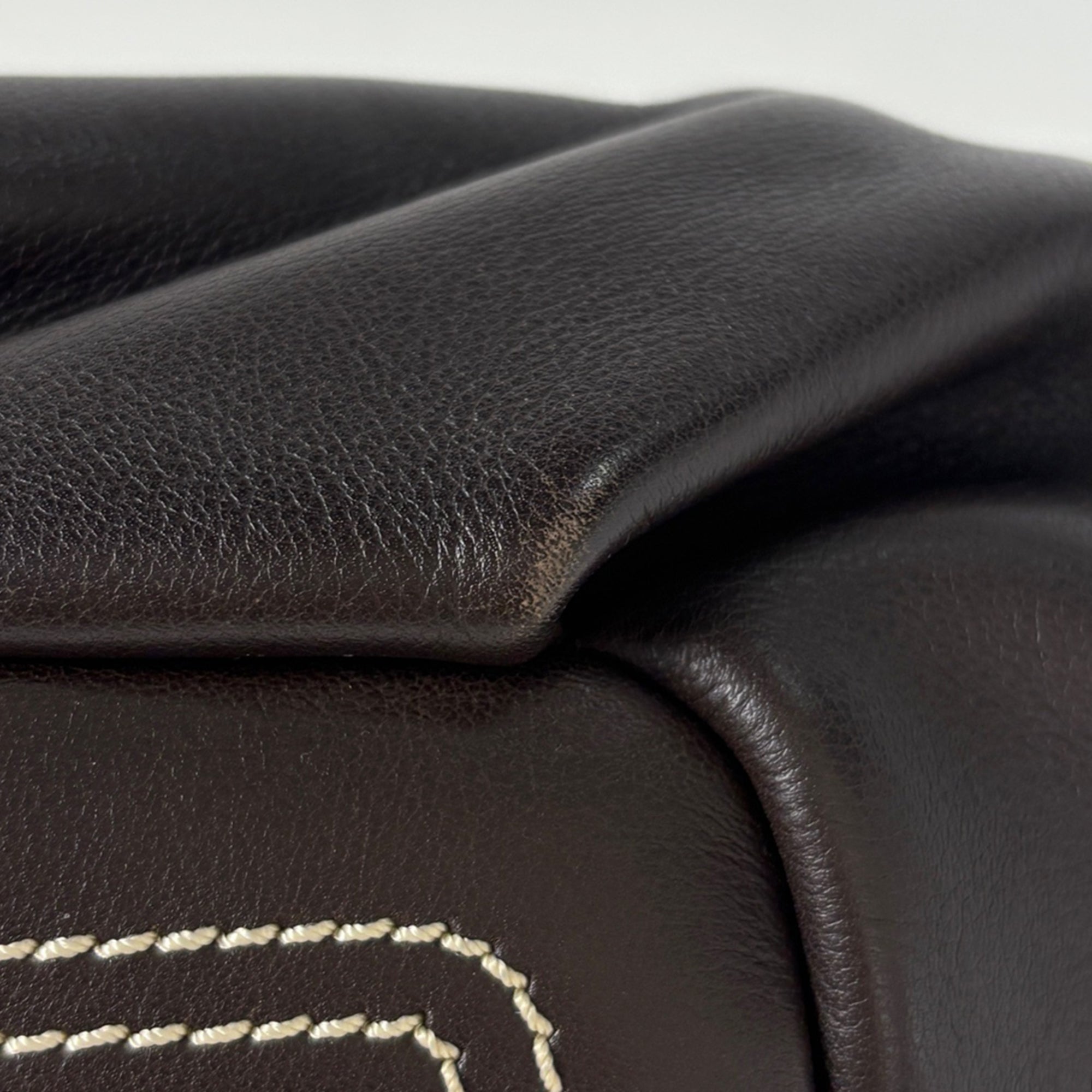 Celine Dark Brown Leather Handbag
