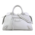 Balenciaga Light Gray Leather Handbag Shoulder