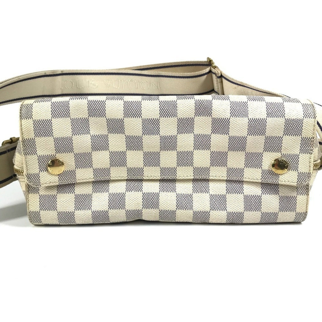 Louis Vuitton White Yellow Damier Azur Shoulder Bag