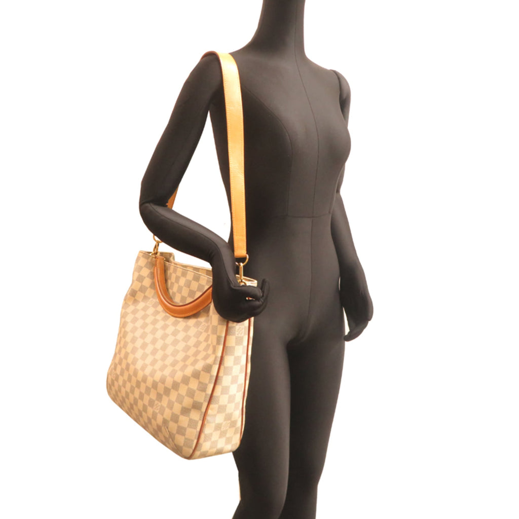 Louis Vuitton White Damier Azur Tote Bag