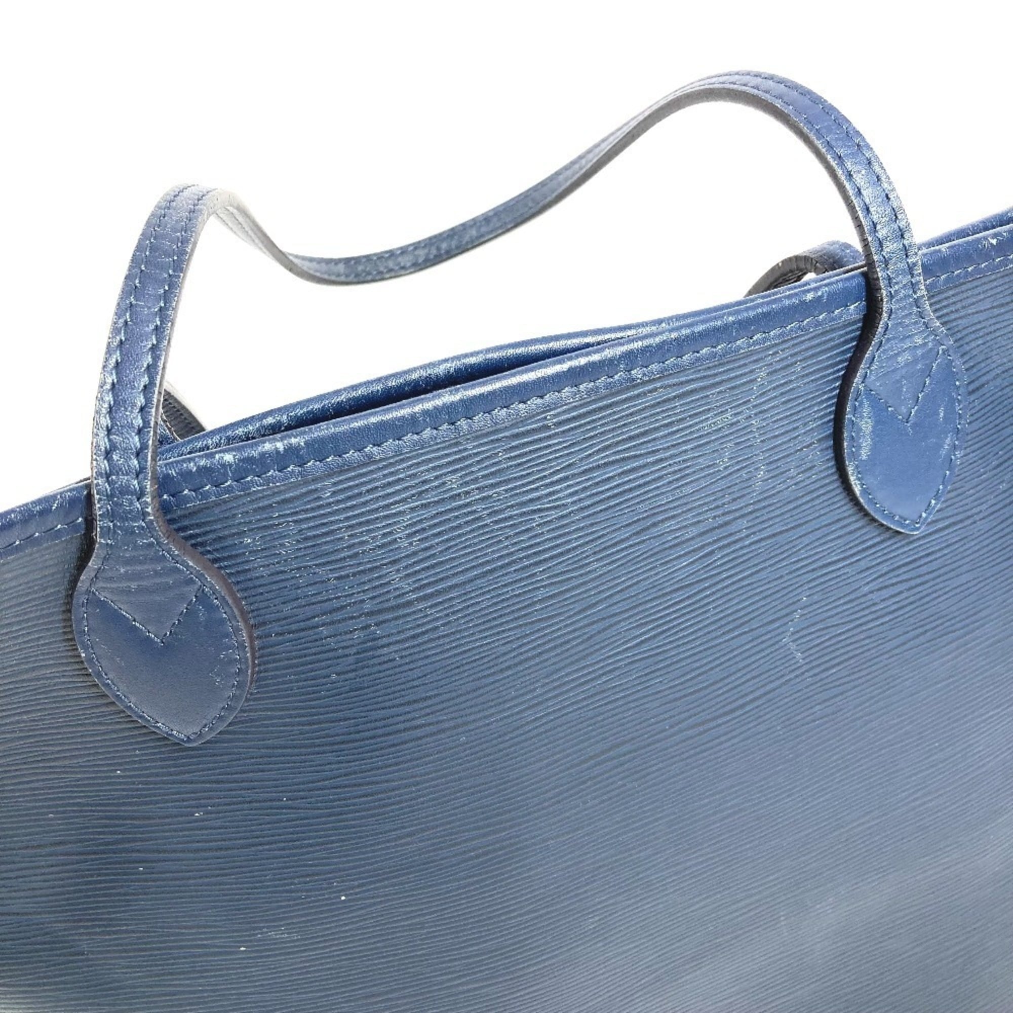 Louis Vuitton Epi Navy Epi Leather Shoulder Bag Tote Bag