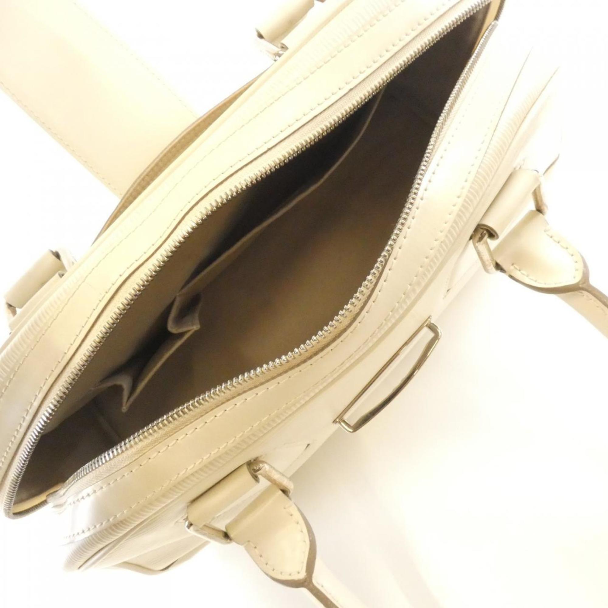 Louis Vuitton Epi Lv Off White Leather Handbag