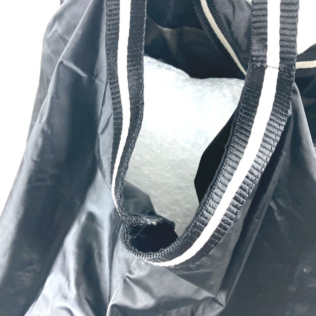 Chanel Black White Nylon Shoulder Bag