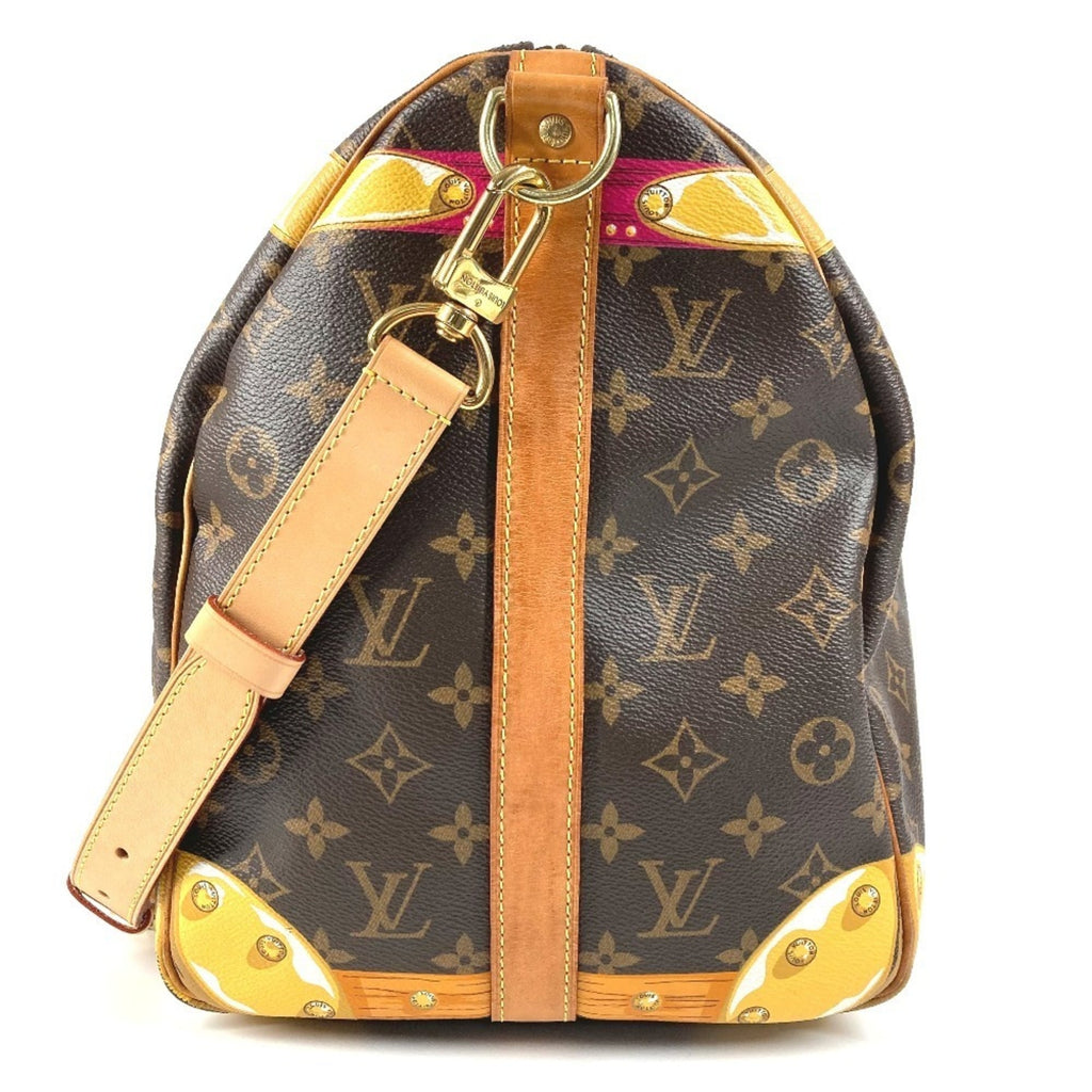Louis Vuitton Monogram Brown Pink Monogram Boston Bag Shoulder Bag