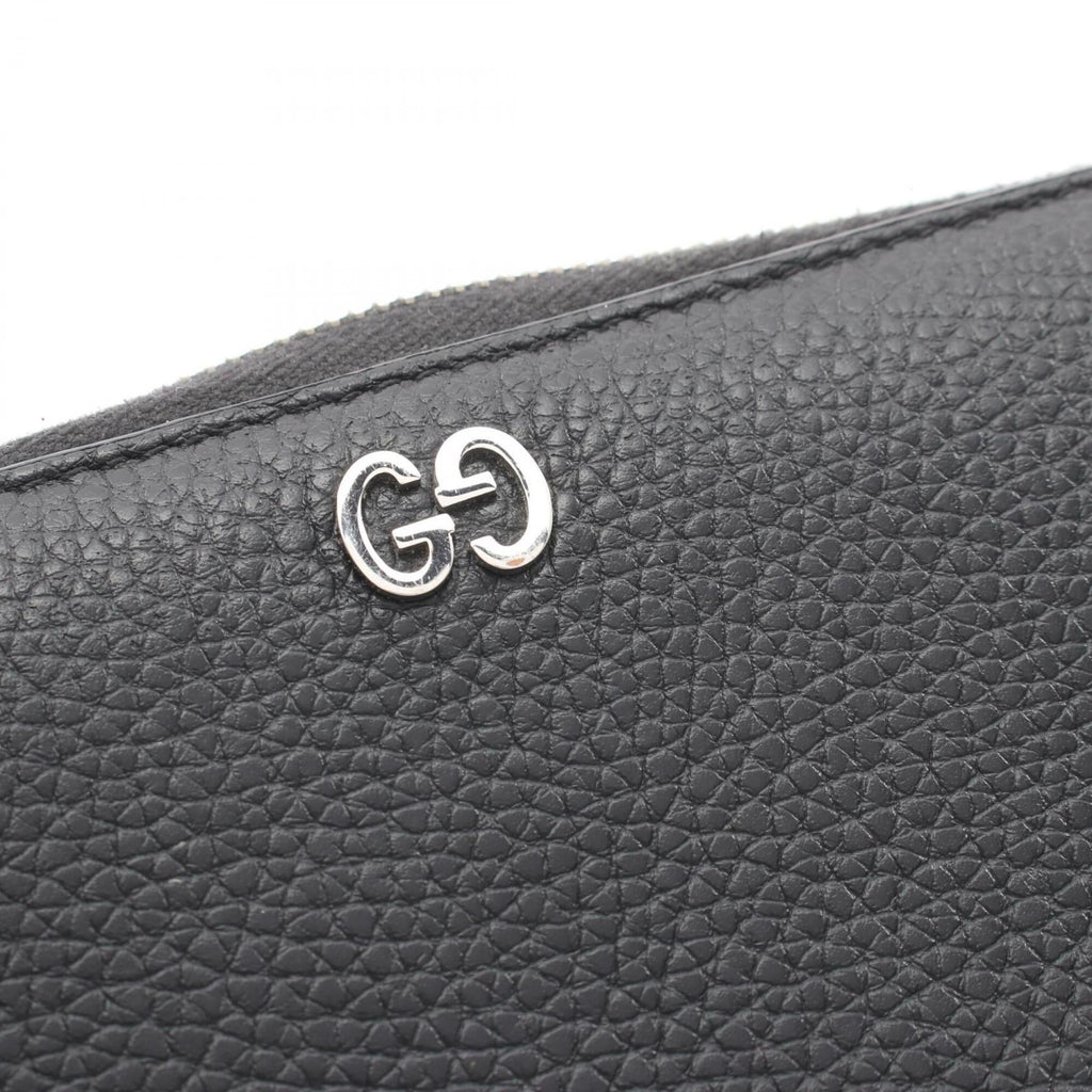 Gucci Black Leather Long Wallet (Bi-Fold) (Pre-Owned)