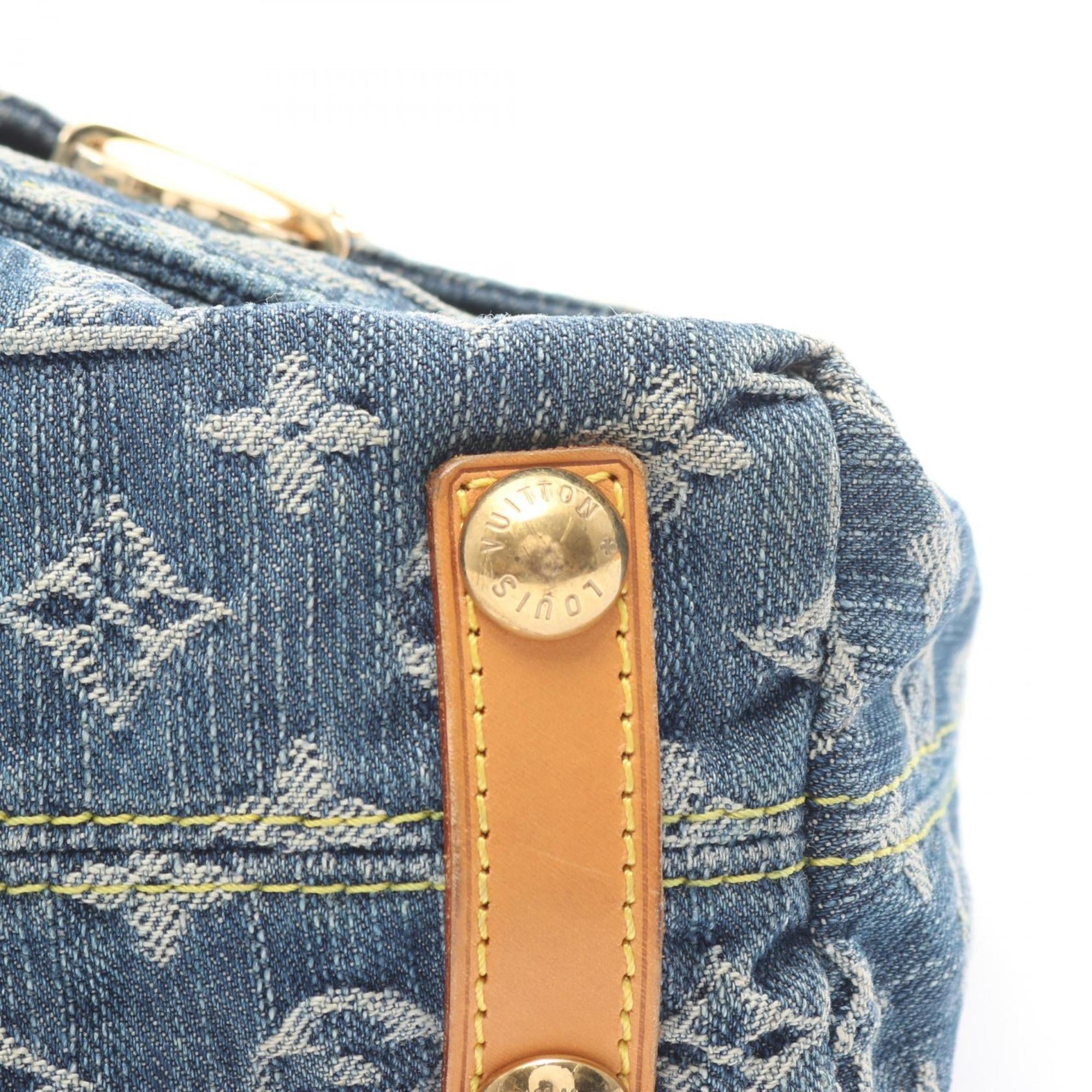 Louis Vuitton Blue Monogram Denim Handbag Shoulder Bag