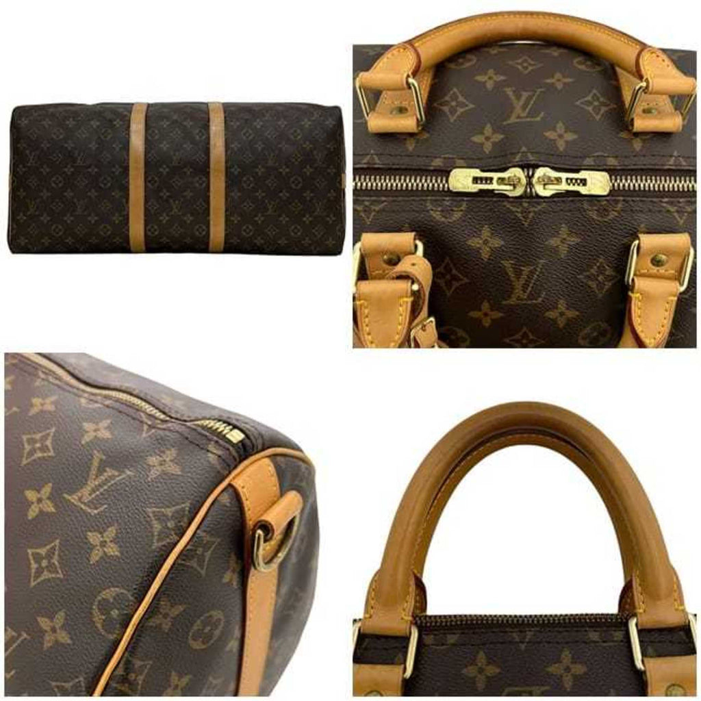 Louis Vuitton Monogram Brown Monogram Leather Boston Bag Shoulder Bag