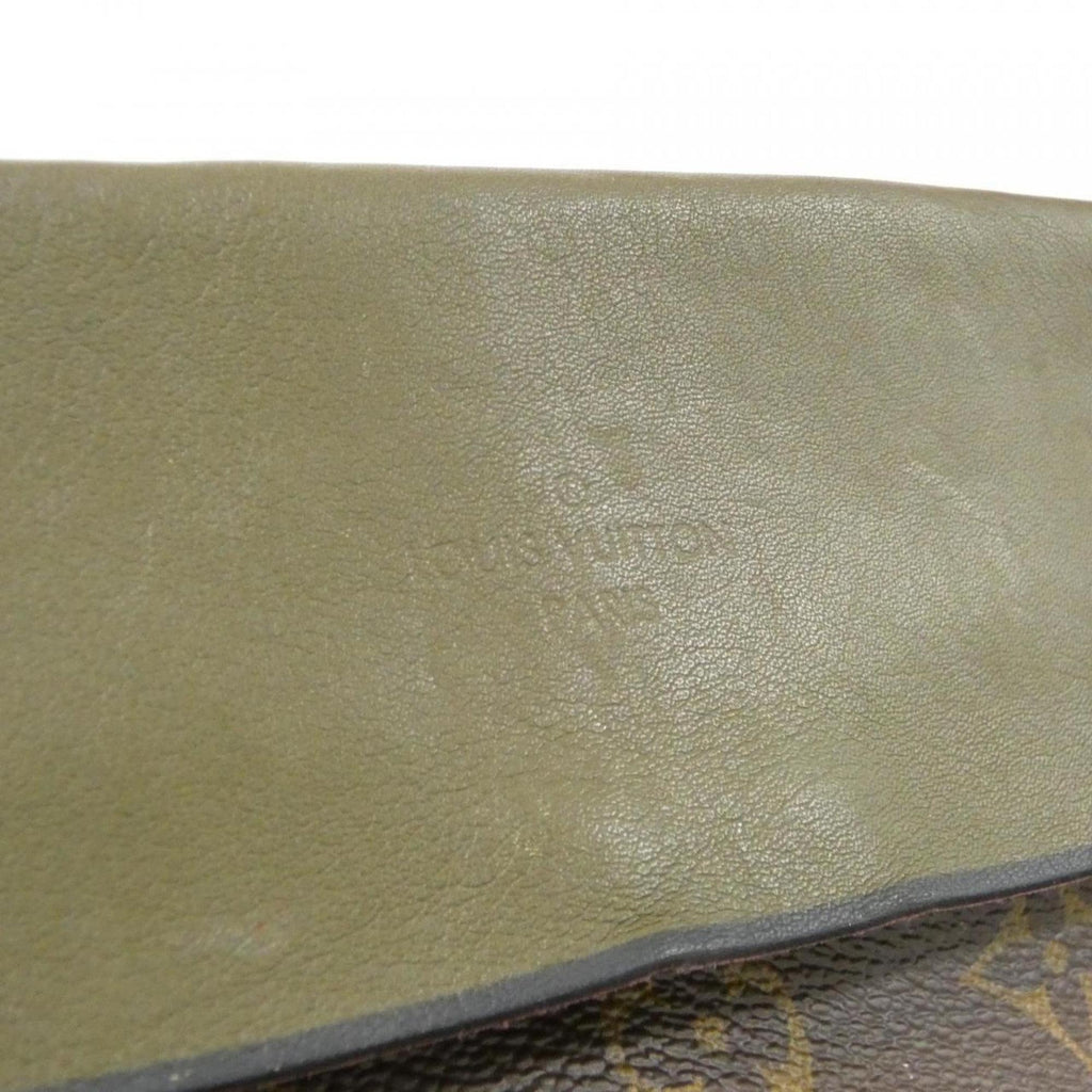 Louis Vuitton Brown Khaki Coated Canvas Shoulder Bag