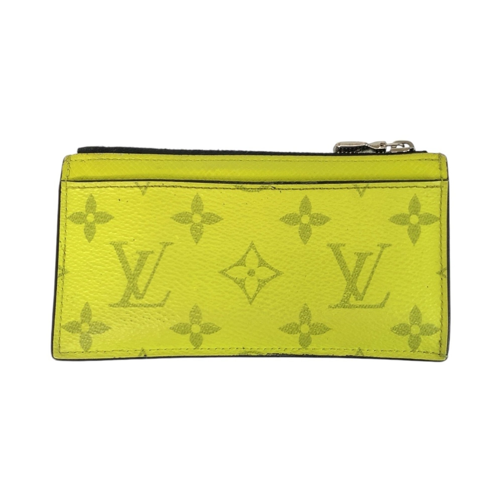Louis Vuitton Taigarama Jaune Yellow Pvc Coin Purse/Coin Case