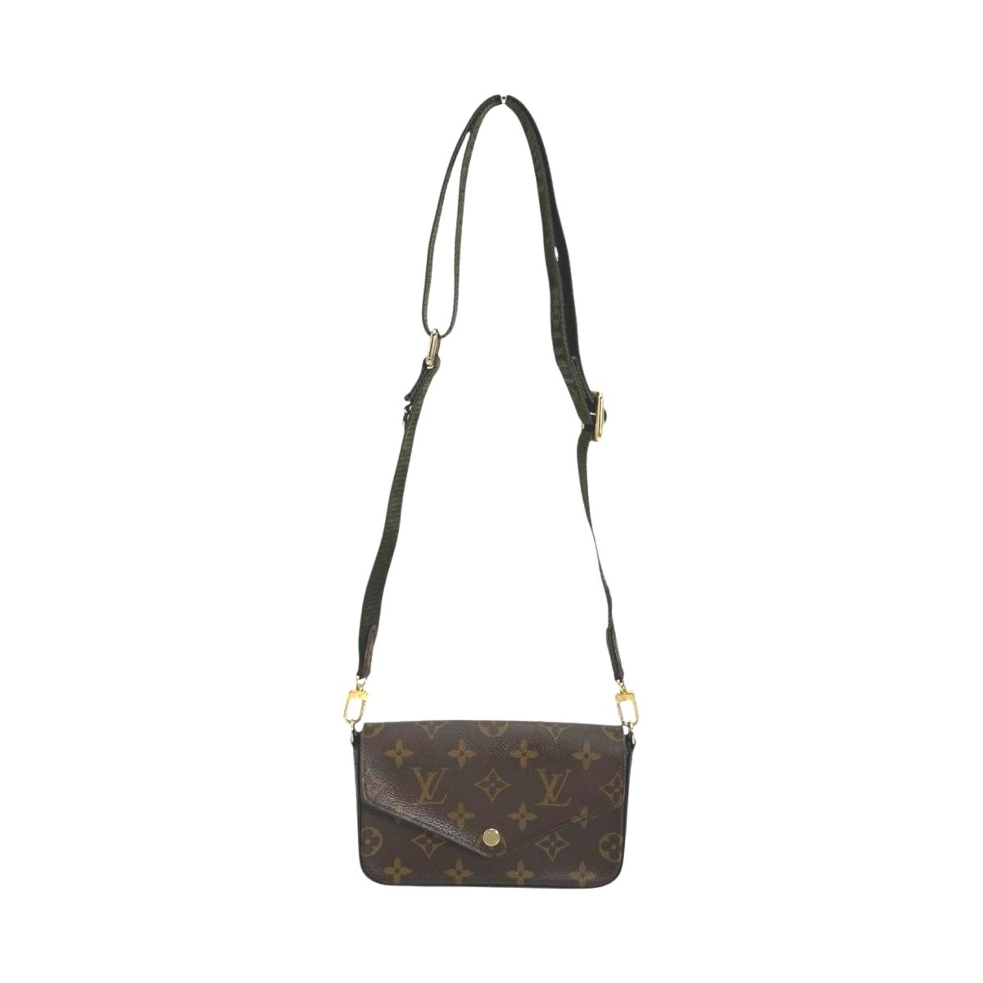 Louis Vuitton Brown Monogram Canvas Pochette Shoulder Bag