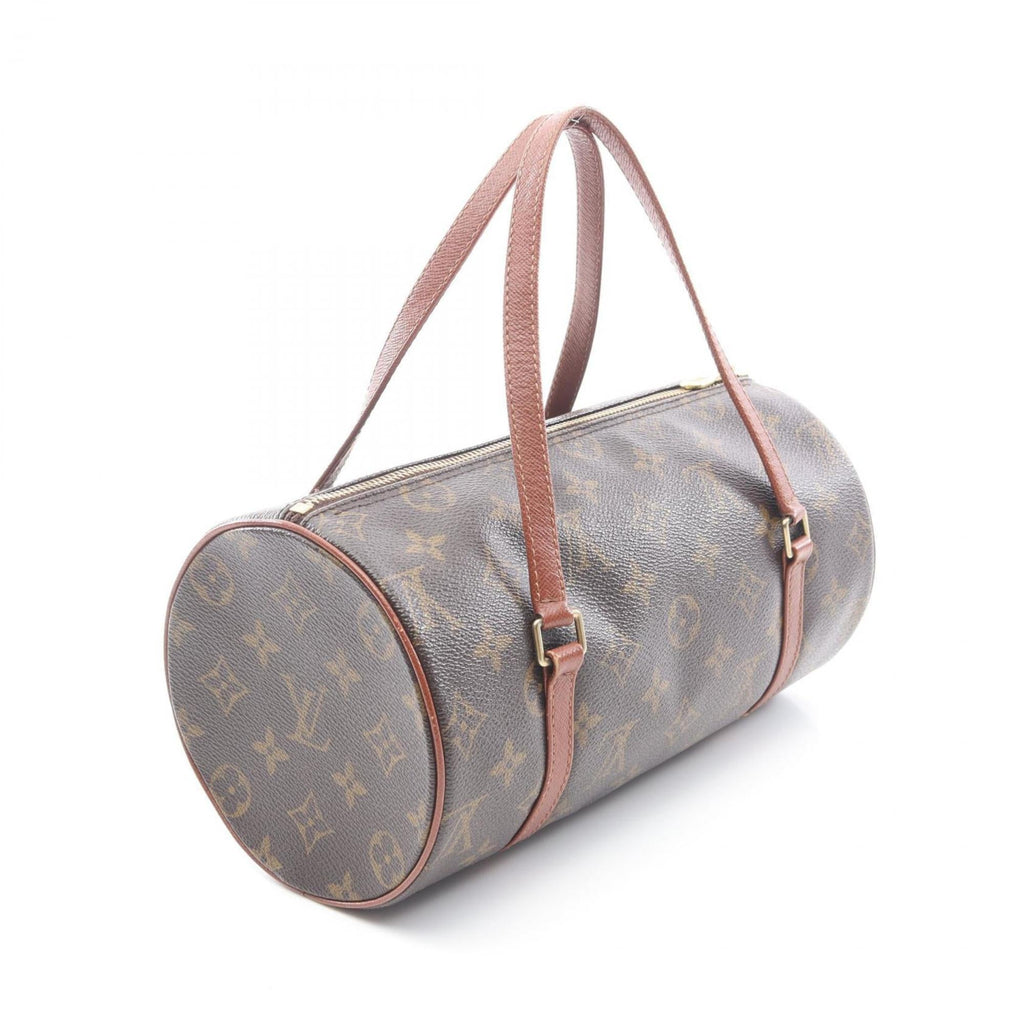 Louis Vuitton Brown Coated Canvas Leather Handbag