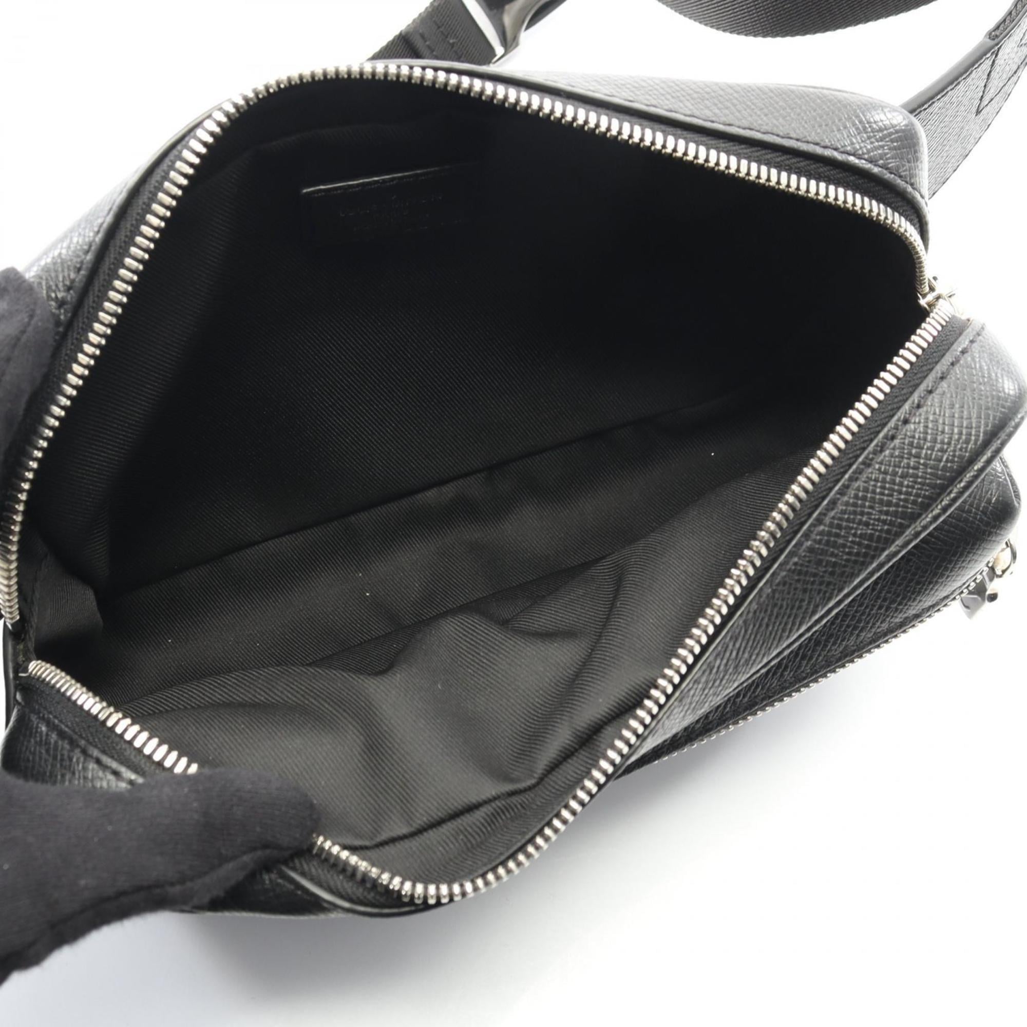 Louis Vuitton Black Coated Canvas Leather Fanny Pack