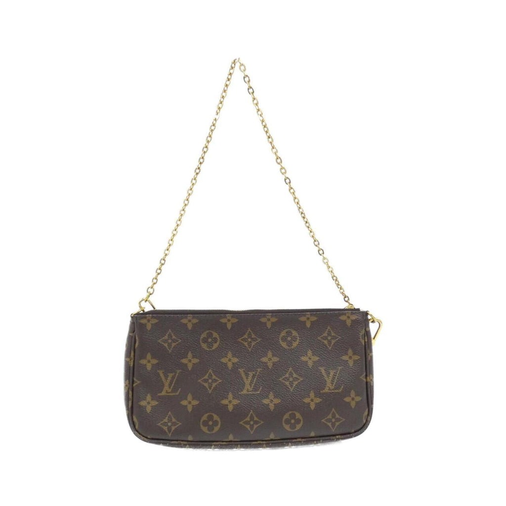 Louis Vuitton Monogram Khaki Marron Coated Canvas Pochette Shoulder Bag