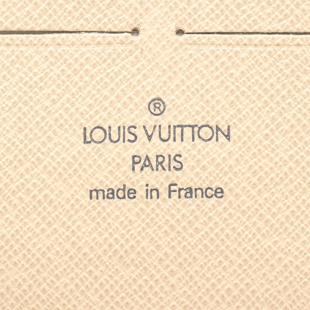 Louis Vuitton White Coated Canvas Damier Azur Pvc Leather Long Wallet