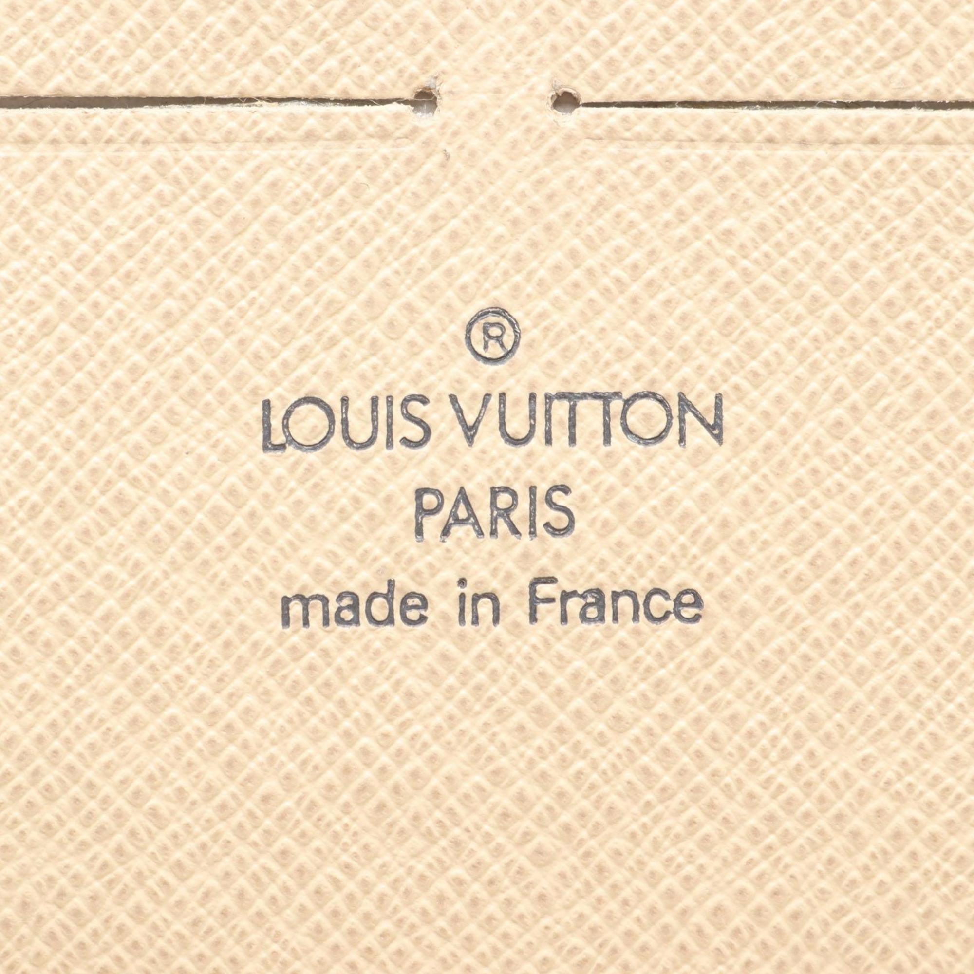 Louis Vuitton White Coated Canvas Damier Azur Pvc Leather Long Wallet