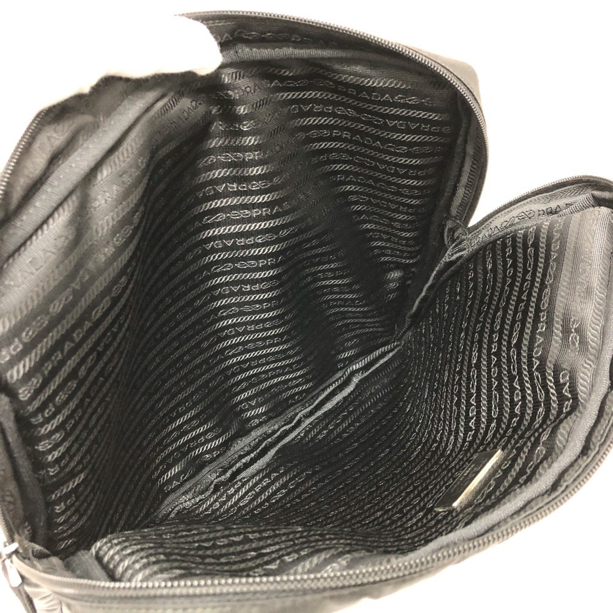 Prada Black Nylon Clutch Bag Handbag