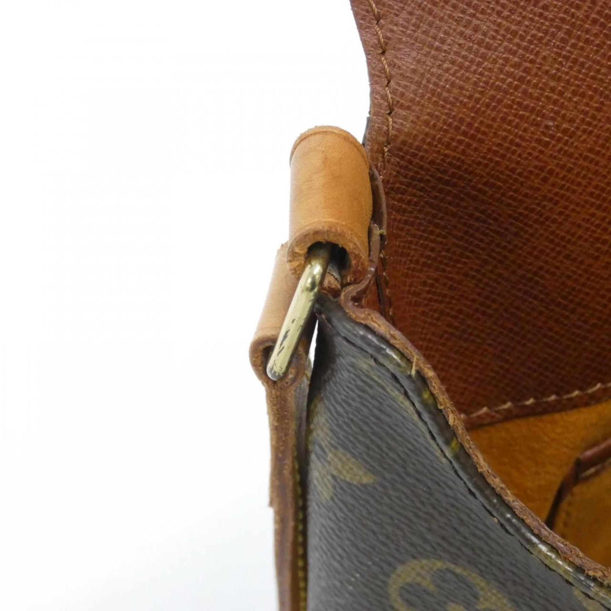 Louis Vuitton Brown Coated Canvas Shoulder Bag