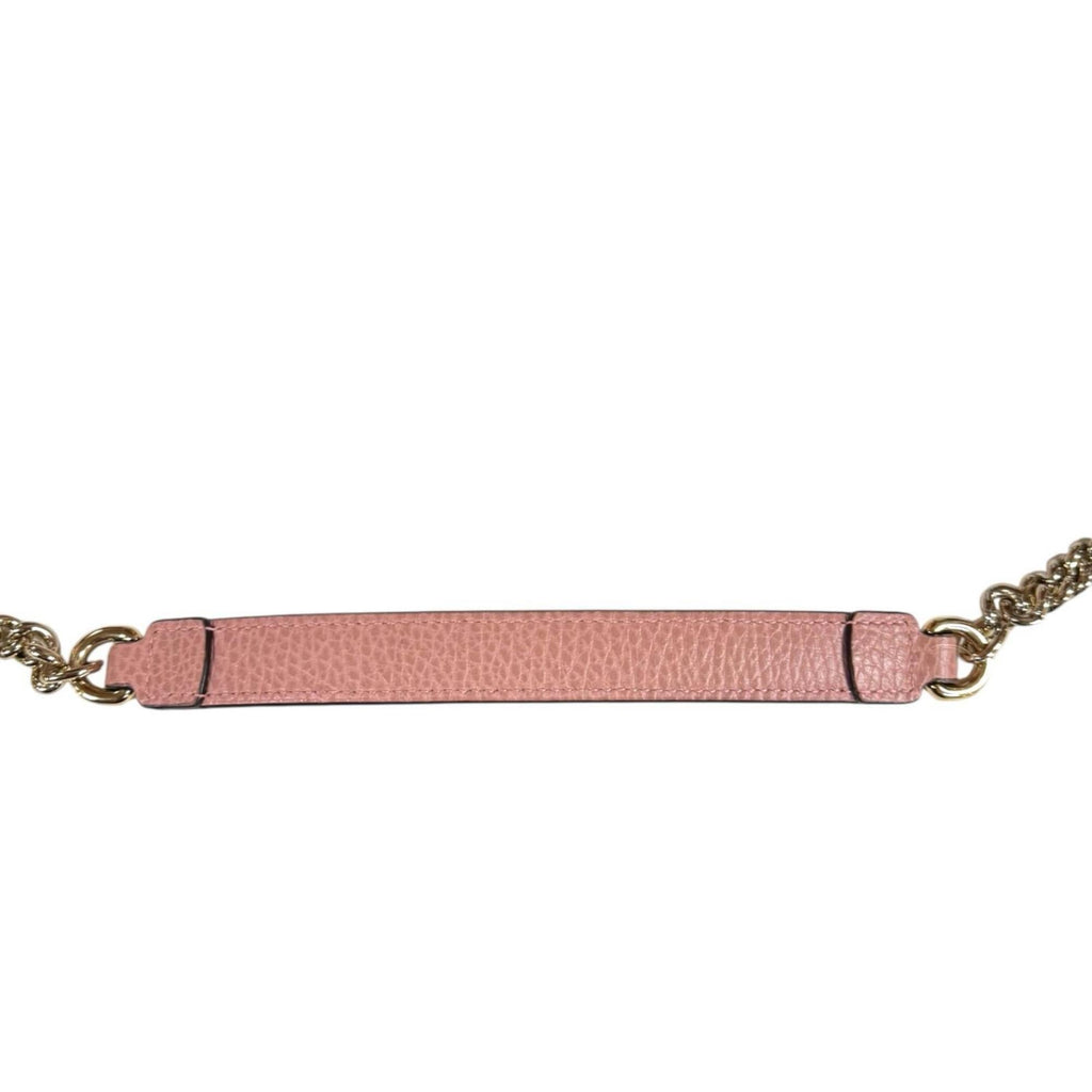 Gucci Pink Leather Shoulder Bag (Pre-Owned)