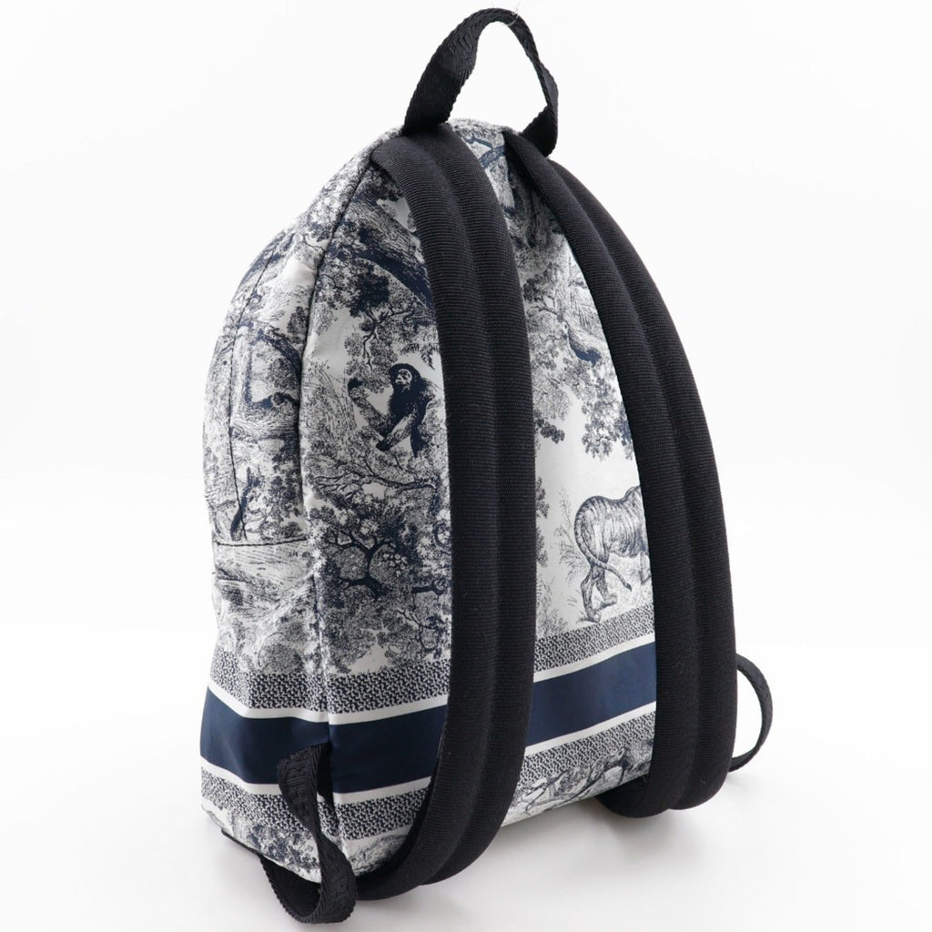 Christian Dior Black White Nylon Backpack (Pre-Owned)