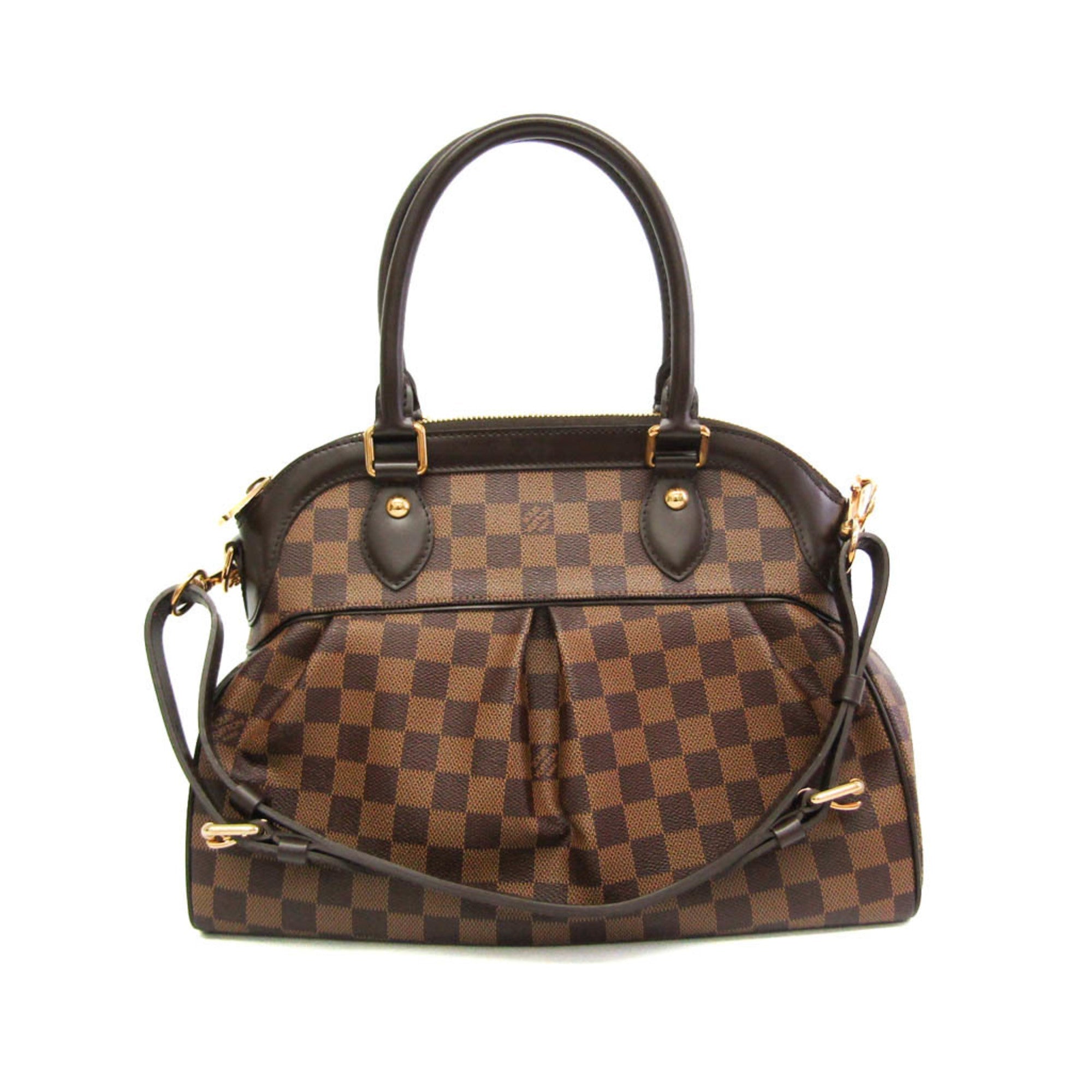 Louis Vuitton Damier Ebene Damier Canvas Handbag Shoulder Bag
