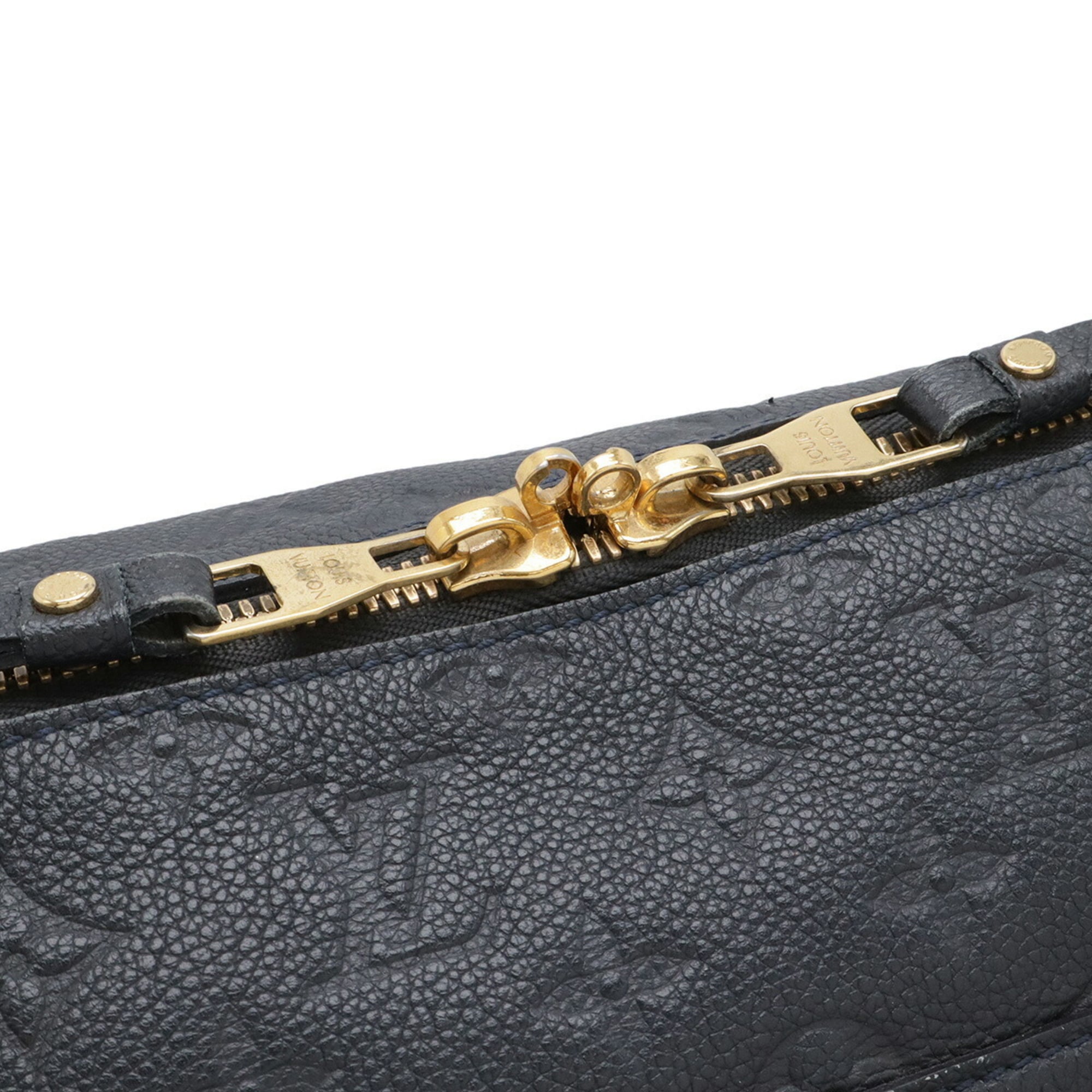 Louis Vuitton Infini Navy Monogram Empreinte Shoulder Bag Tote Bag