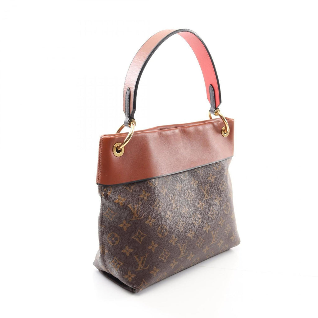 Louis Vuitton Black Brown Caramel Red Color Monogram Pvc Leather Coated Canvas Shoulder Bag