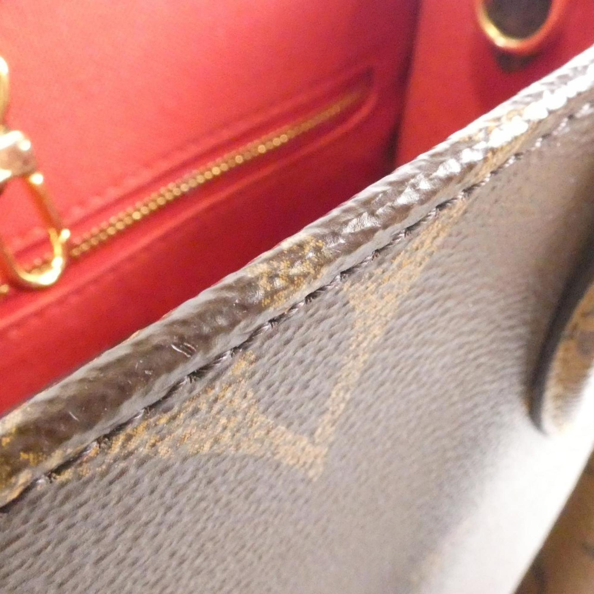 Louis Vuitton Marron Coated Canvas Handbag