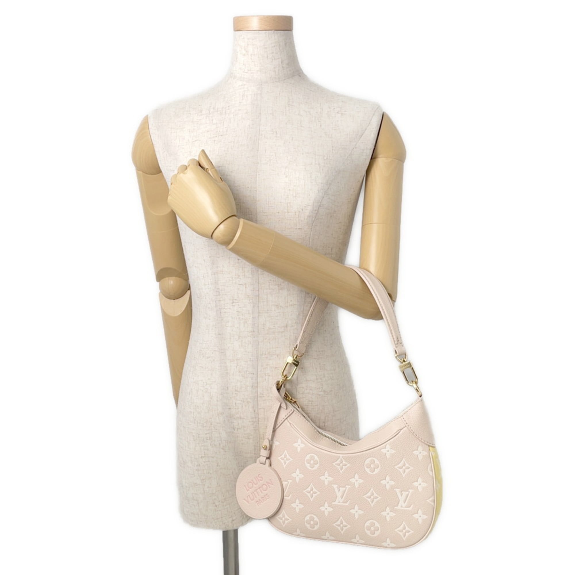 Louis Vuitton Beige Pink Yellow Monogram Empreinte Handbag Shoulder Bag
