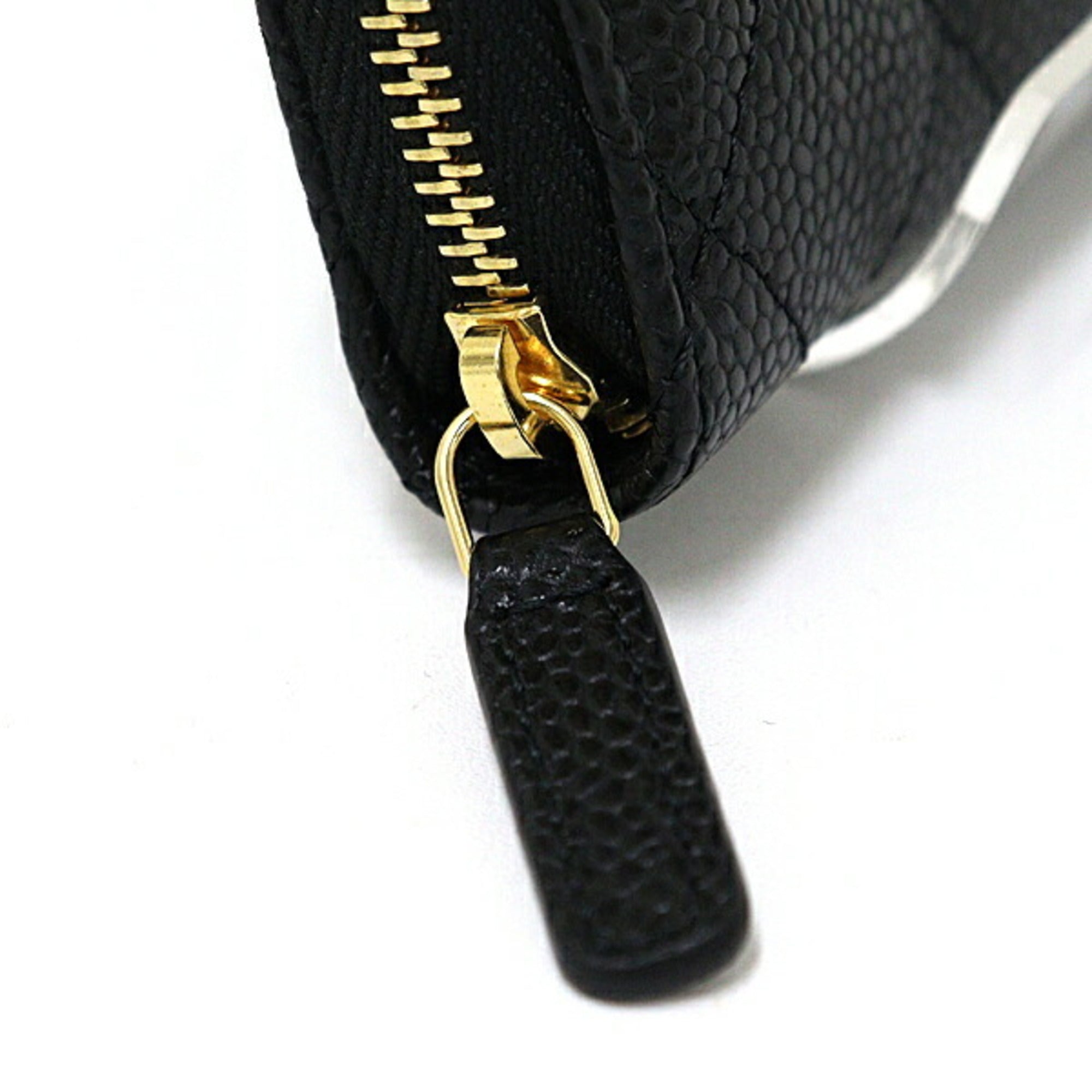Chanel Black Leather Coin Purse/Coin Case