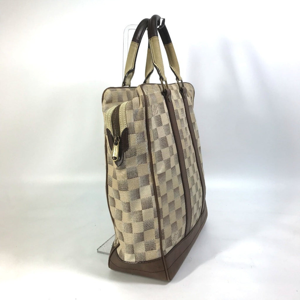 Louis Vuitton Brown White Canvas Shoulder Bag Tote Bag