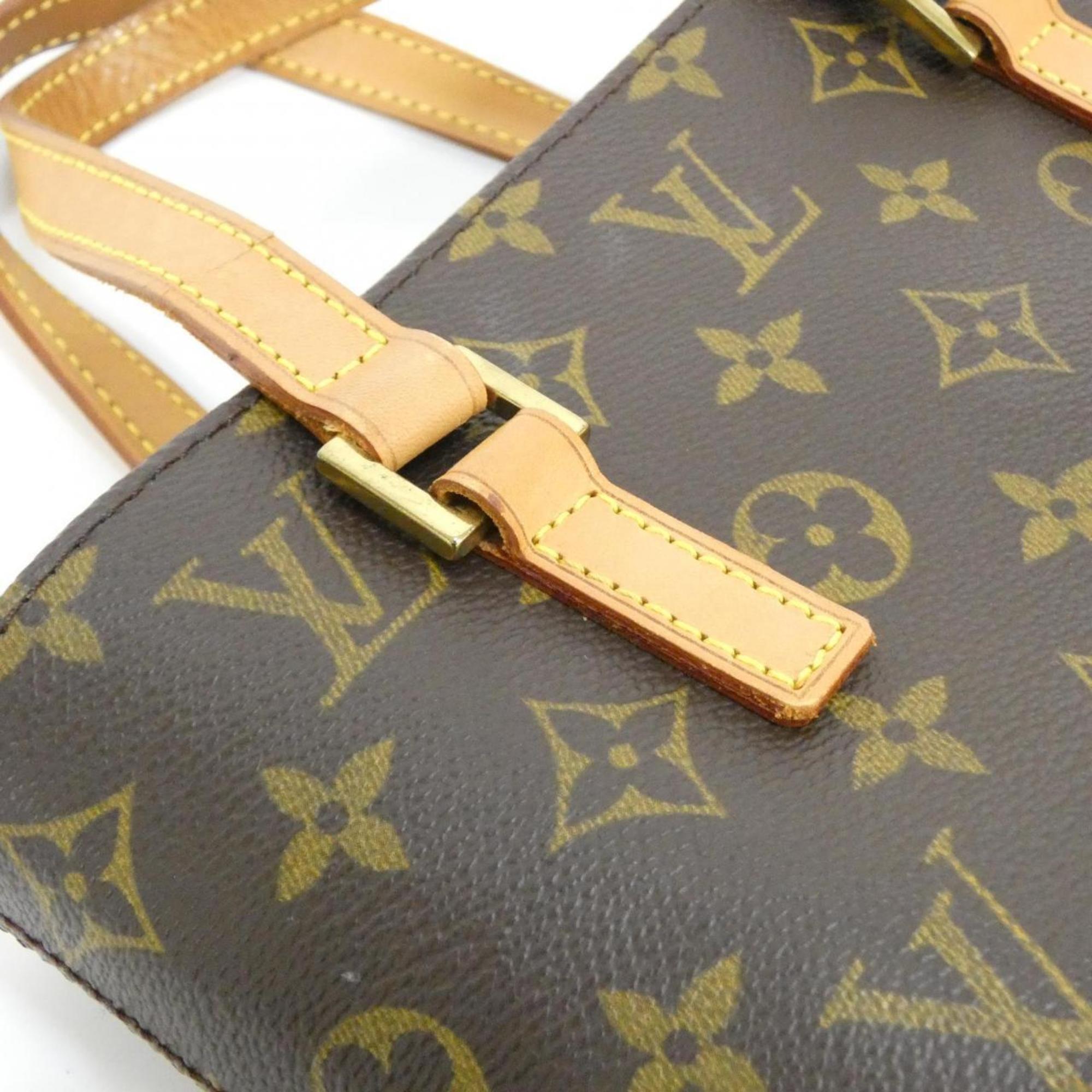 Louis Vuitton Marron Coated Canvas Handbag