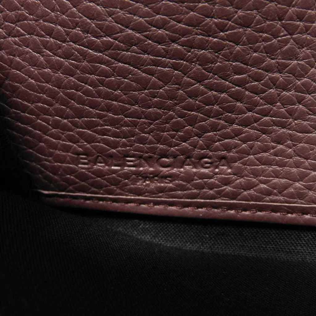 Balenciaga Bordeaux Leather Long Wallet (Bi-Fold)