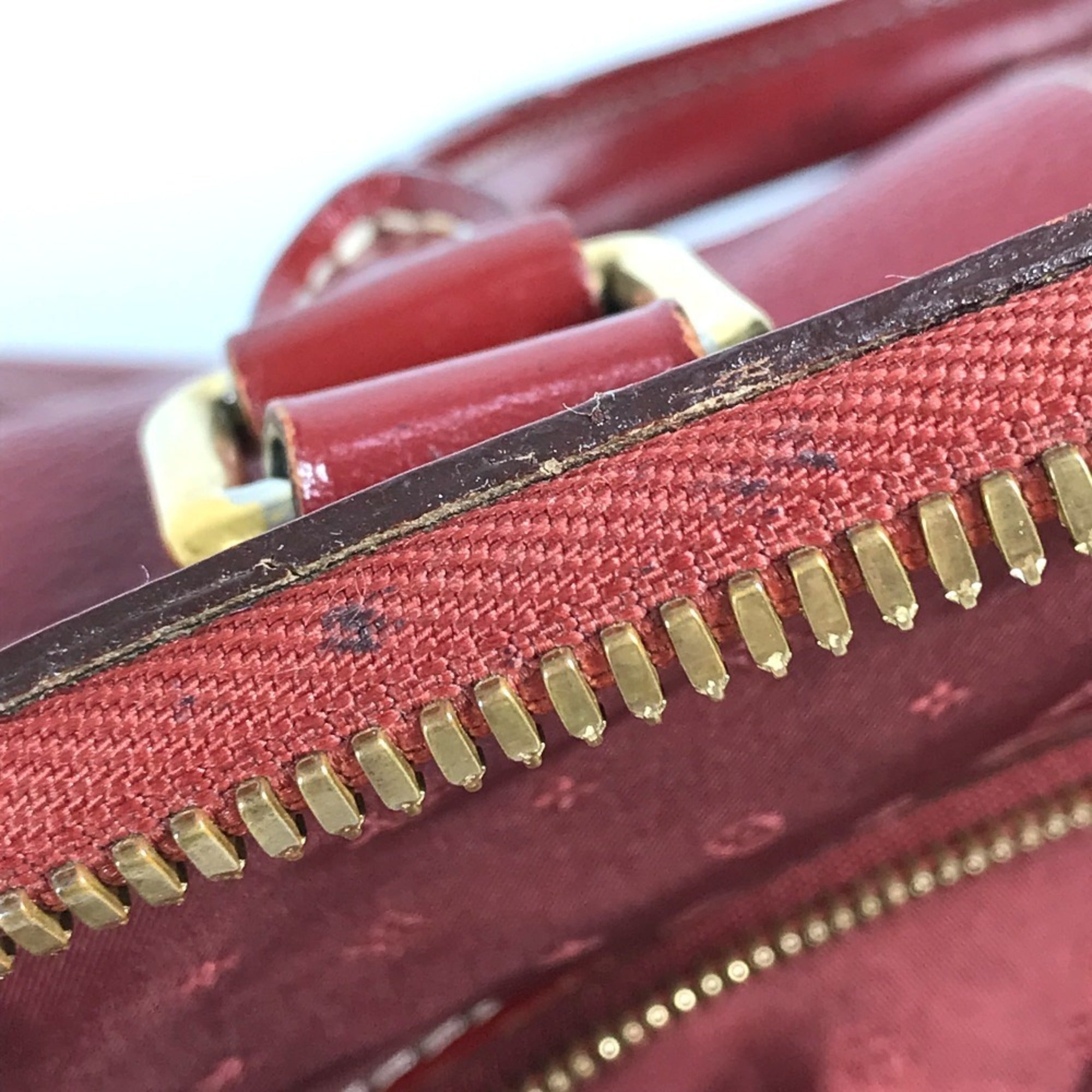 Louis Vuitton Red Color Tanami Suhali Leather Handbag Tote Bag