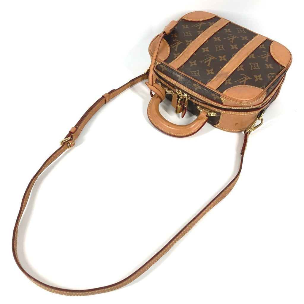Louis Vuitton Brown Monogram Boston Bag Handbag Shoulder Bag