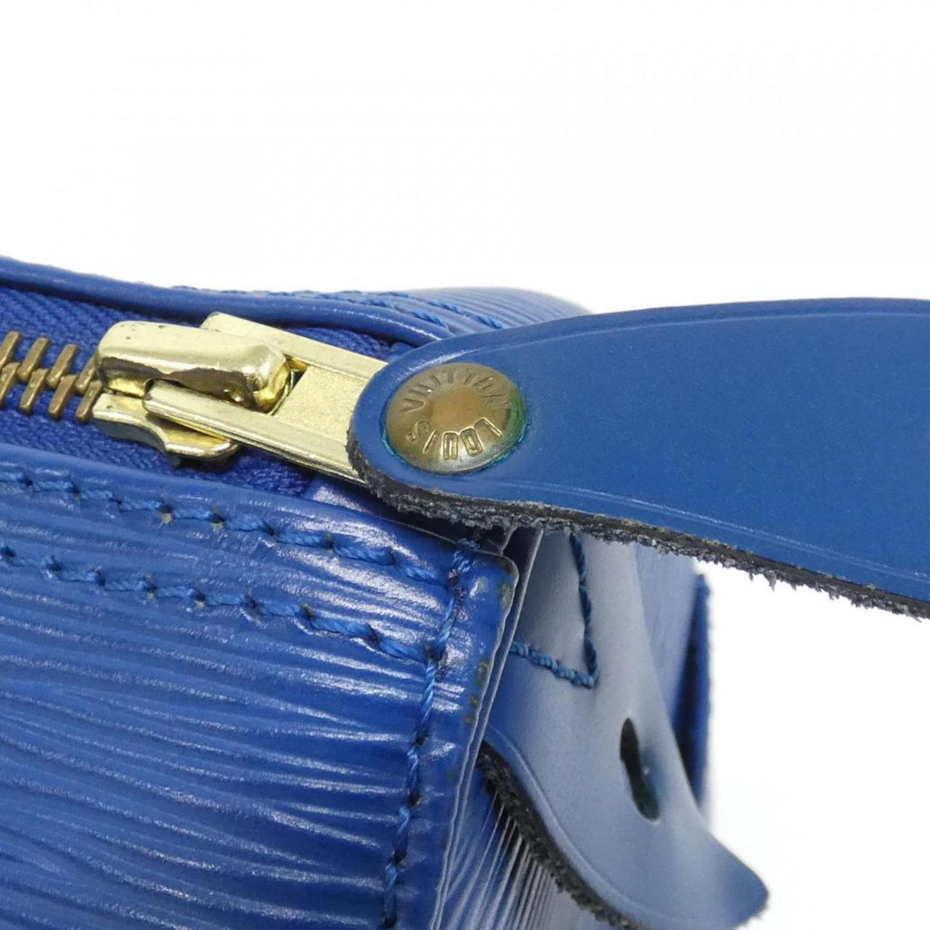 Louis Vuitton Blue Leather Boston Bag