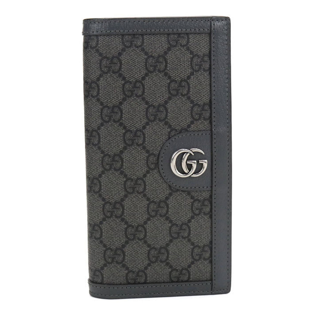 Gucci Gray Gg Supreme Long Wallet (Bi-Fold) (Pre-Owned)