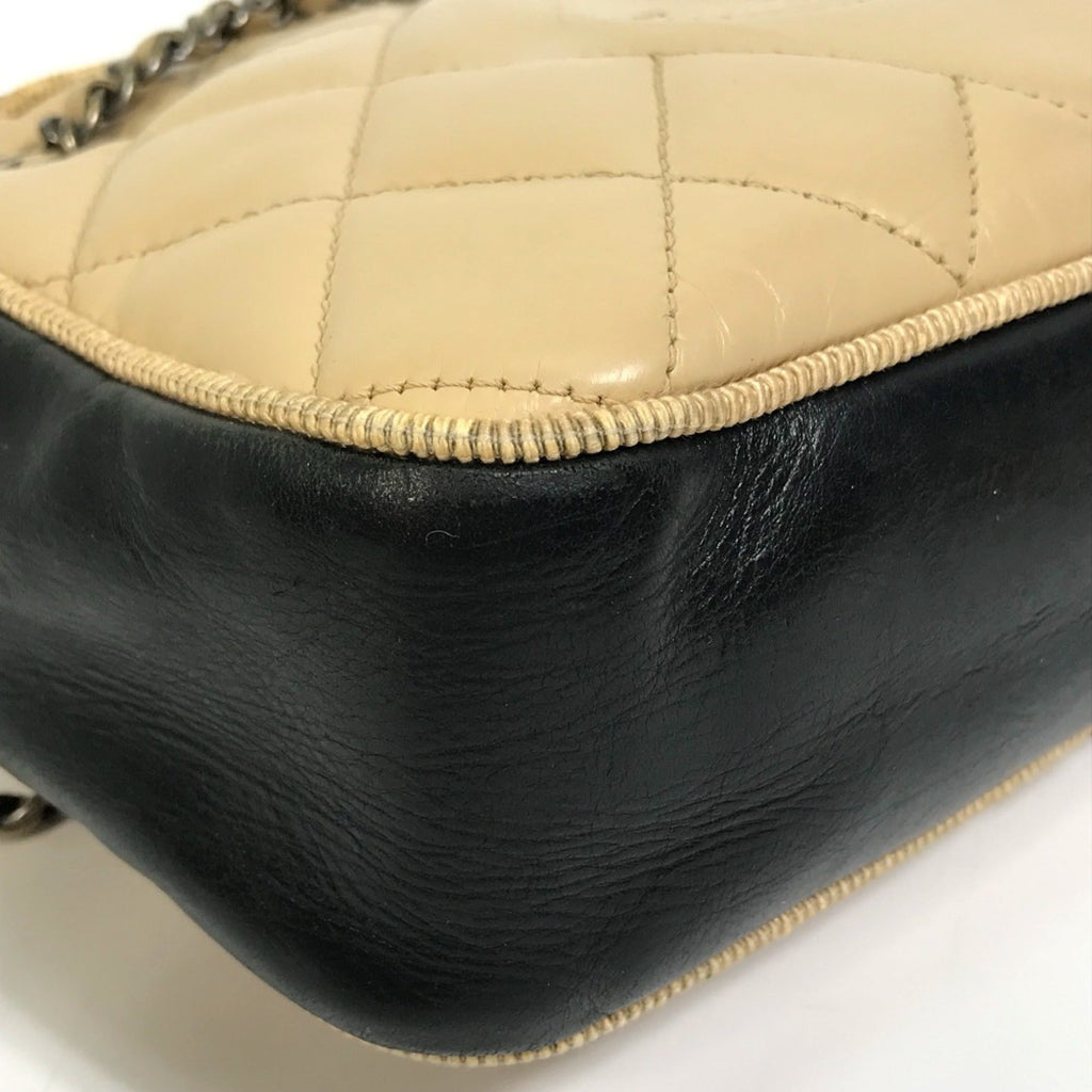 Chanel Beige Leather Shoulder Bag