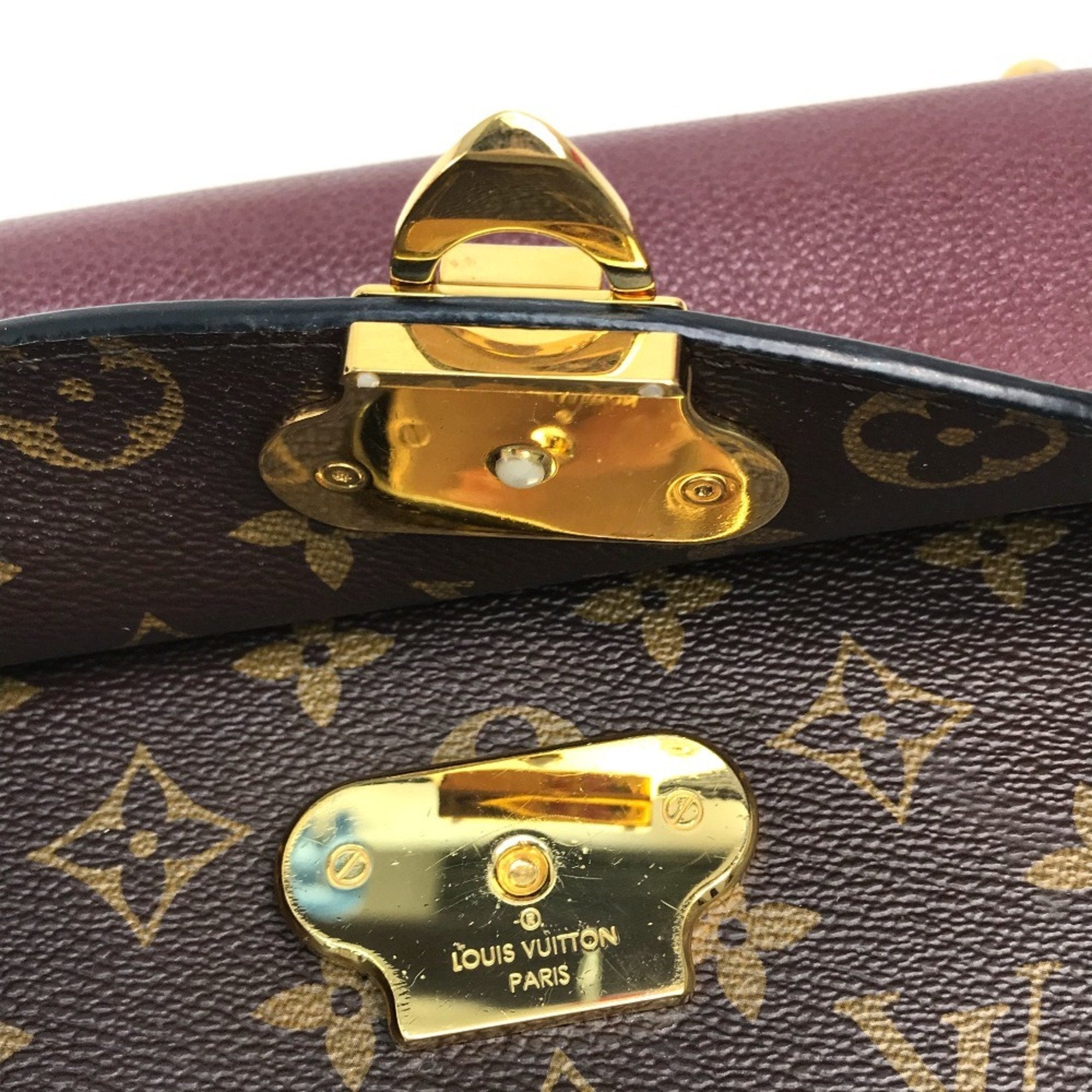 Louis Vuitton Bordeaux Brown Monogram Leather Shoulder Bag