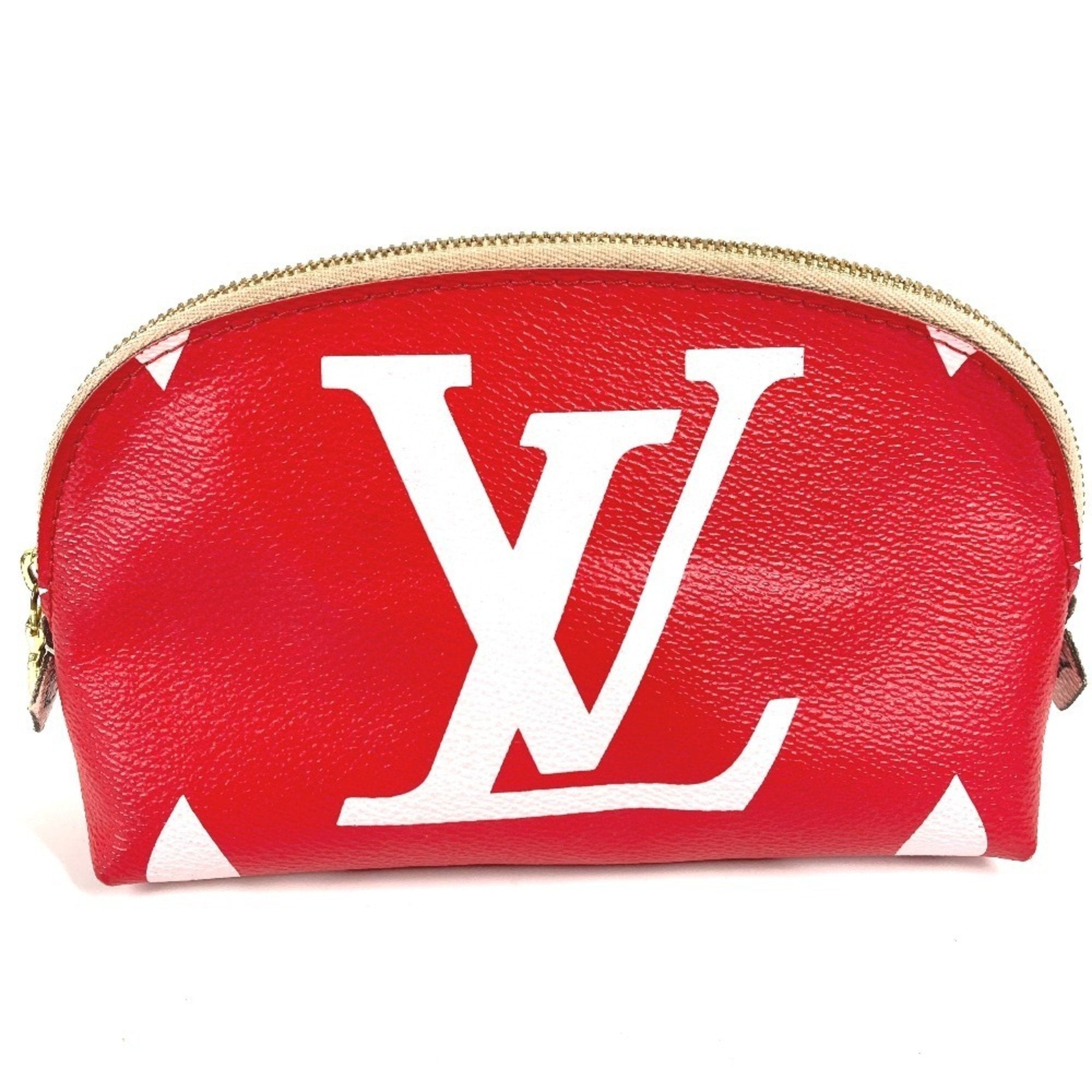 Louis Vuitton Pink Red Color Monogram Pouch
