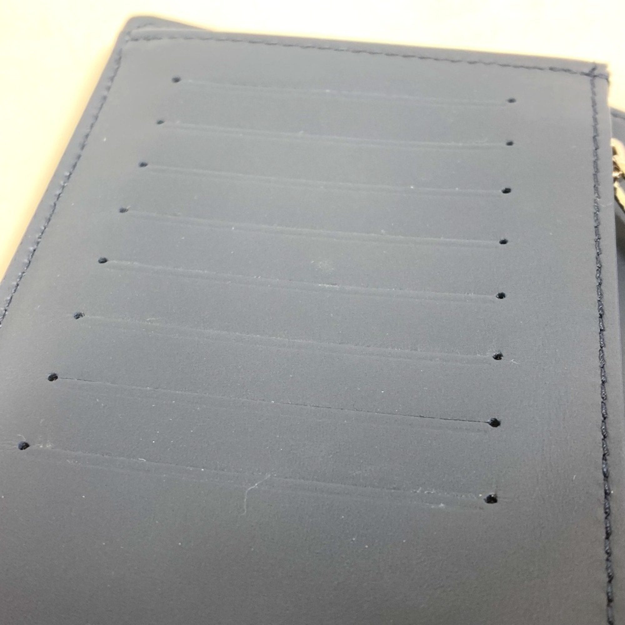 Louis Vuitton Navy Leather Long Wallet