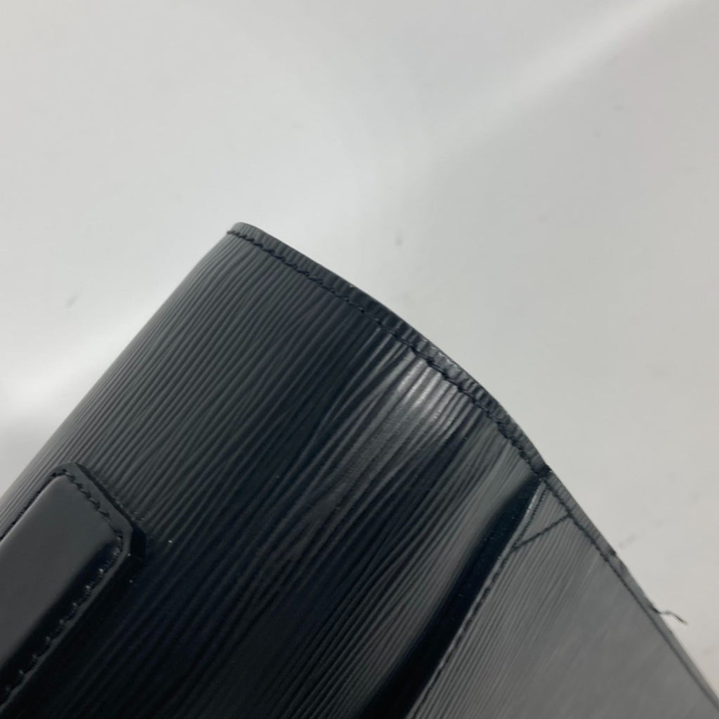 Louis Vuitton Black Noir Epi Leather Briefcase Handbag