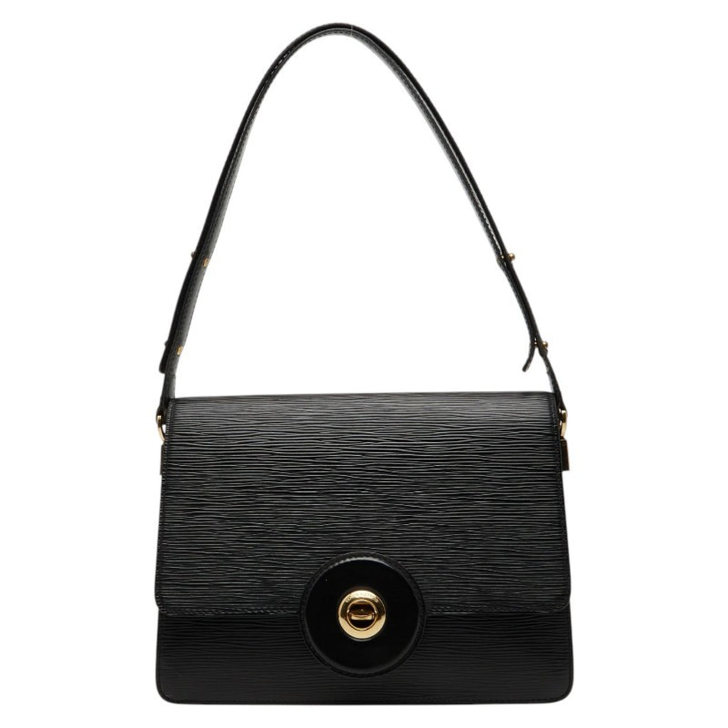 Louis Vuitton Black Noir Cuir Ombre Leather Shoulder Bag
