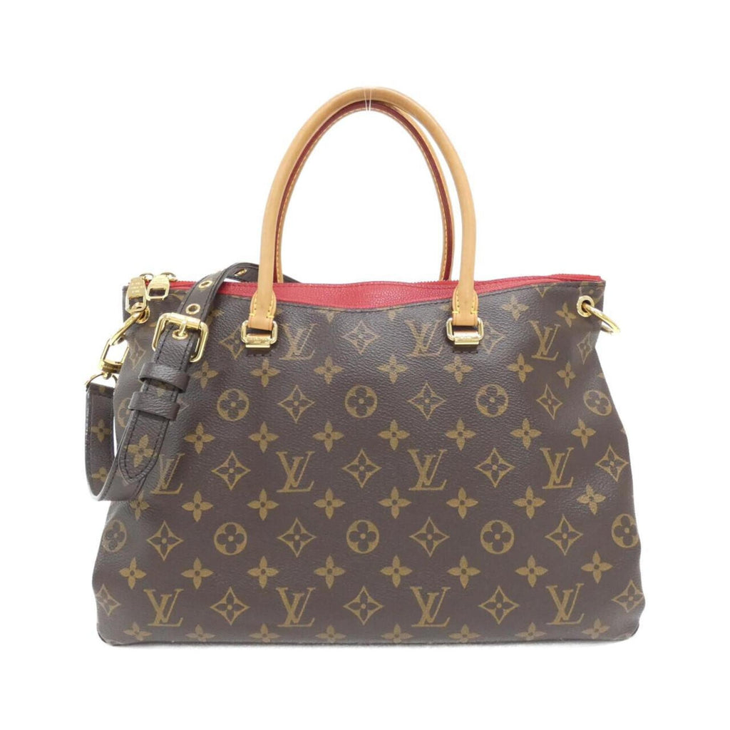 Louis Vuitton Cerise Marron Coated Canvas Handbag
