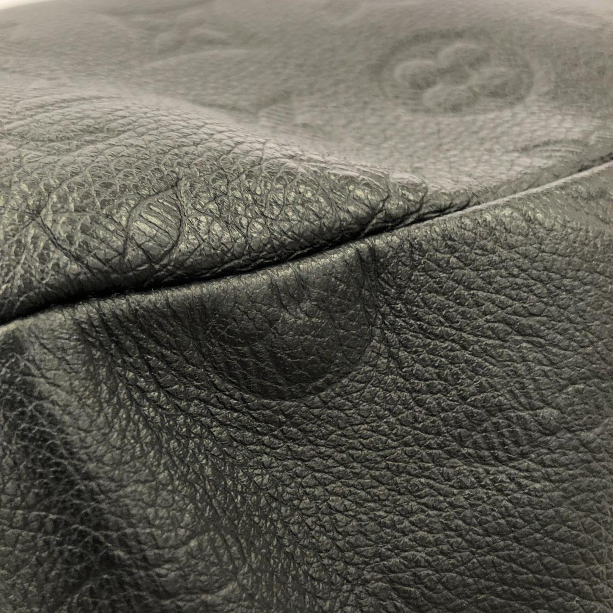 Louis Vuitton Black Monogram Leather Shoulder Bag